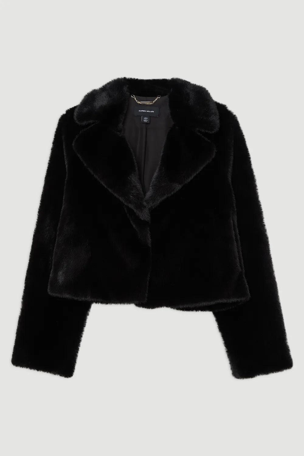 Faux Fur Cropped Jacket BKK19857 4 Faux Fur Cropped Jacket BKK19857