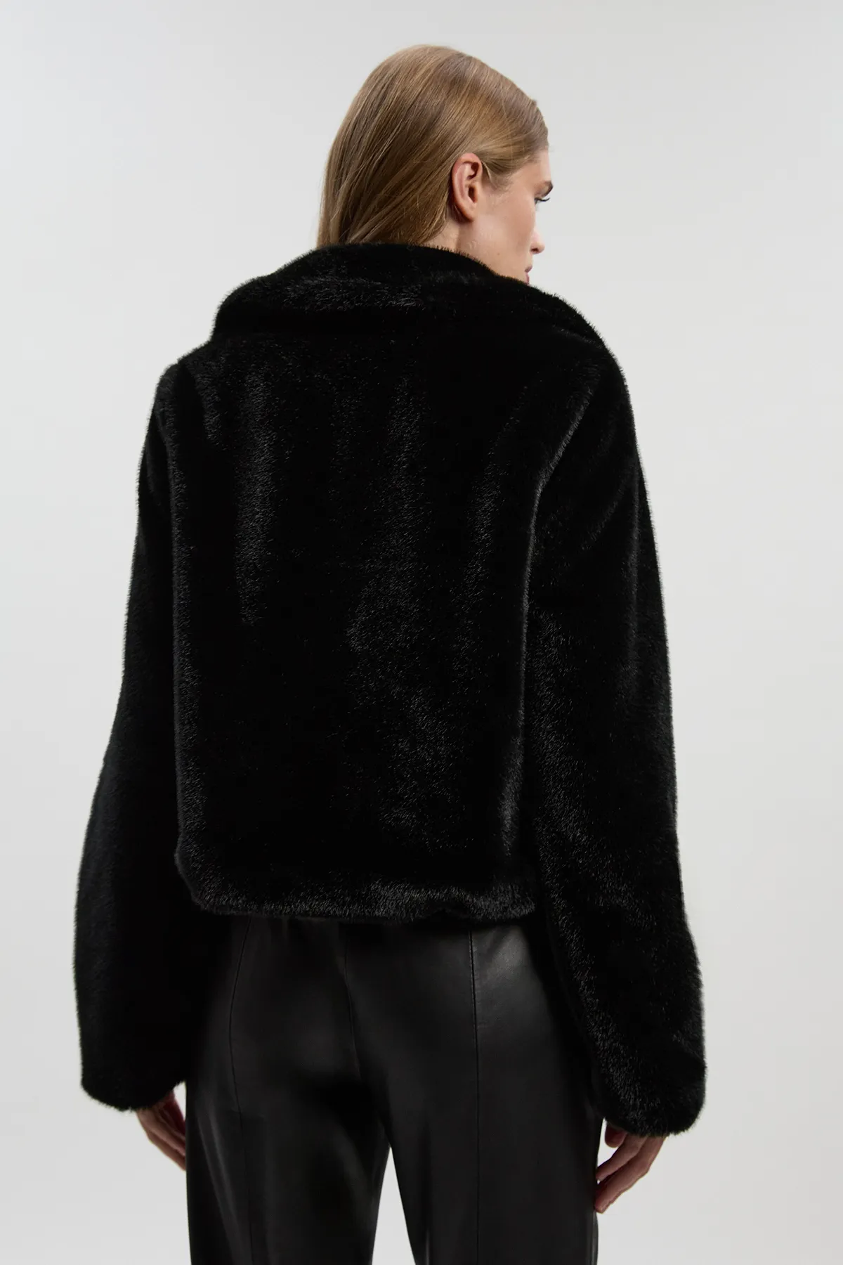 Faux Fur Cropped Jacket BKK19857 5 Faux Fur Cropped Jacket BKK19857