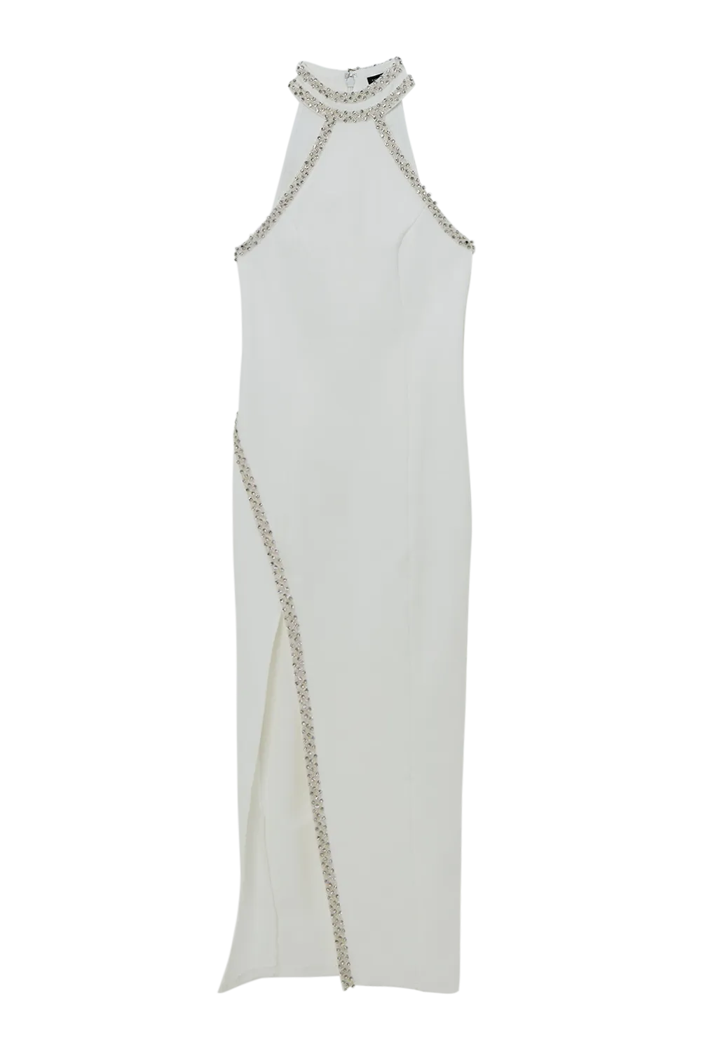 Premium Embellished Ponte Jersey Midi Dress BKK19941