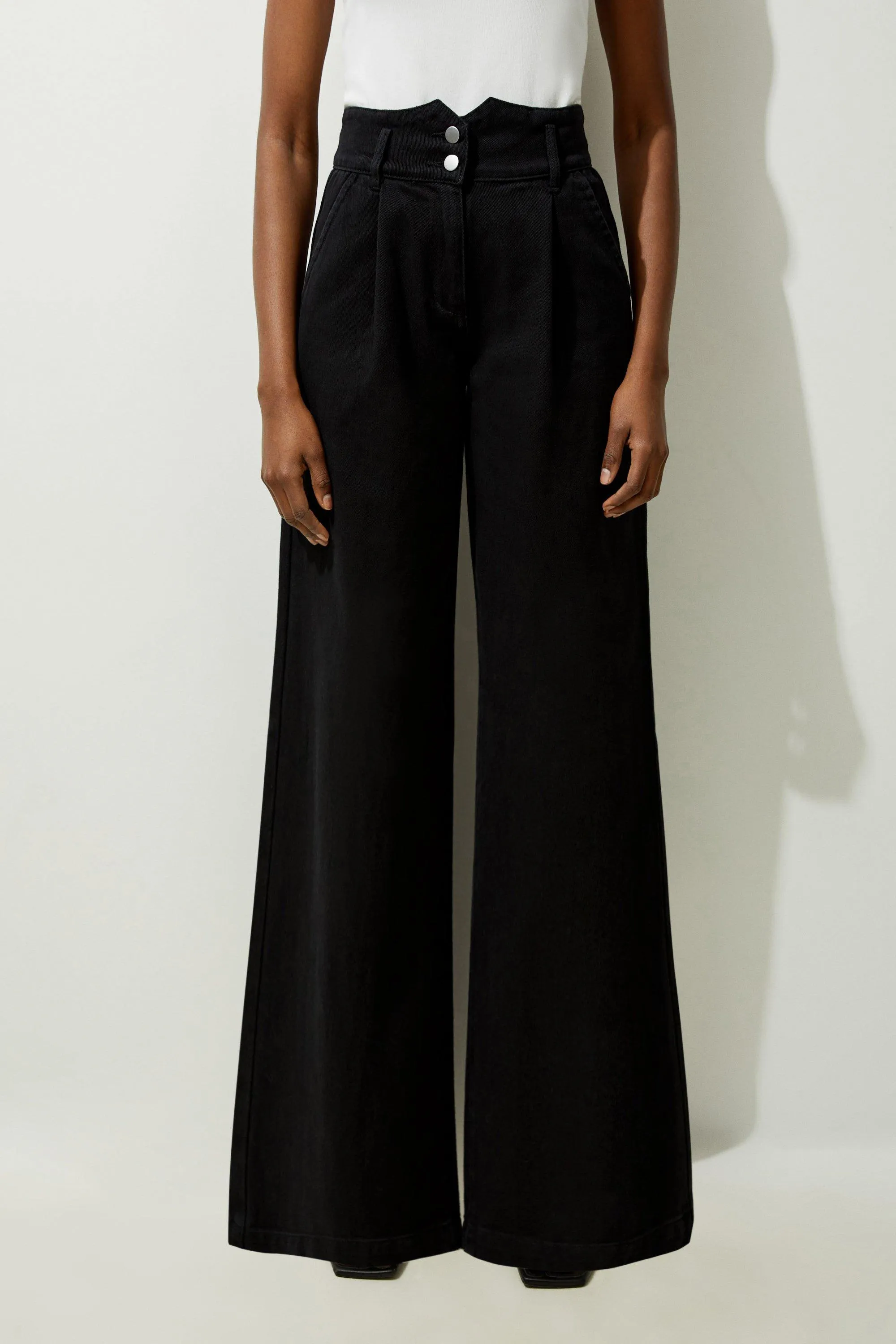 Denim Wide Leg Pants BKK20035