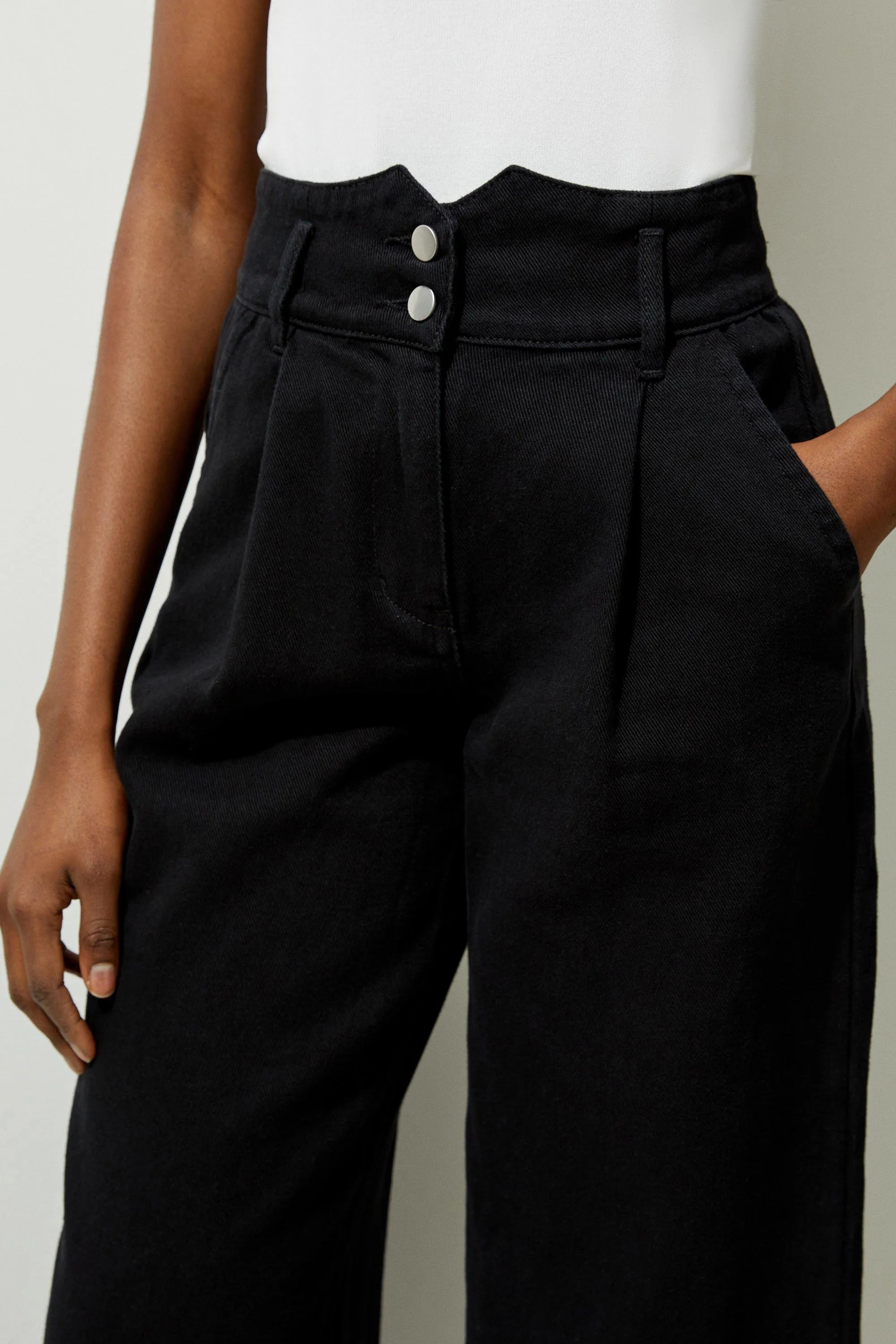 Denim Wide Leg Pants BKK20035