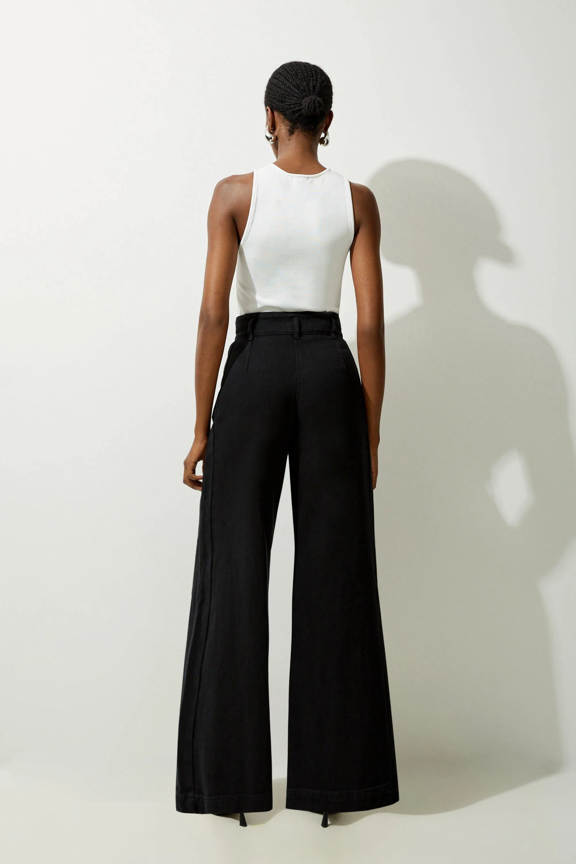 Denim Wide Leg Pants BKK20035