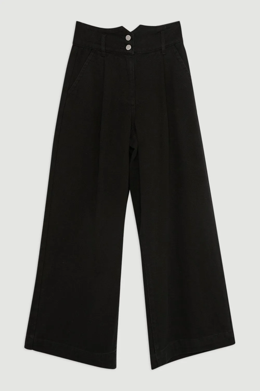 Petite Denim Wide Leg Pants BKK20037