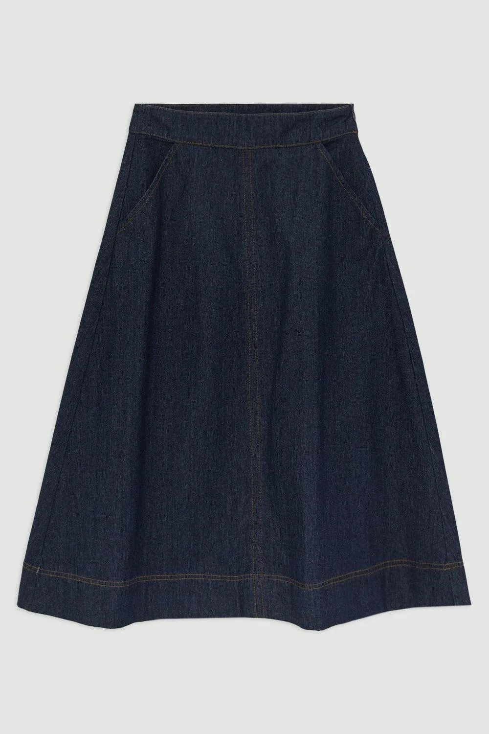 Denim Full Midi Skirt BKK20121