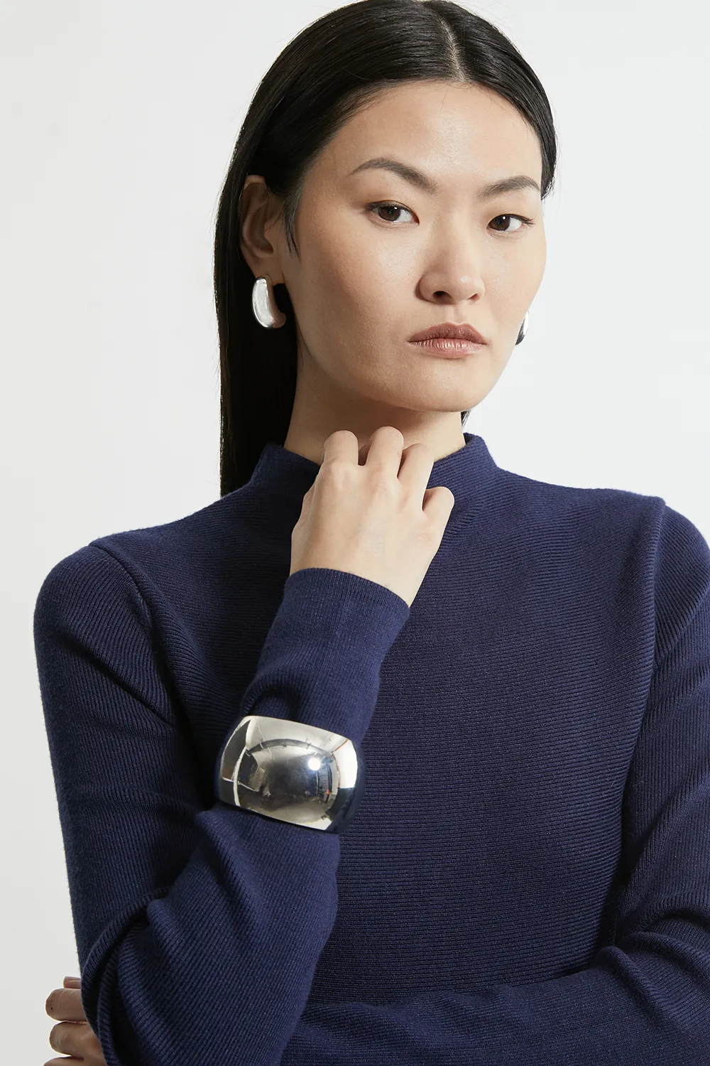 Petite Viscose Blend Full Circle Knit Mini Dress BKK20135