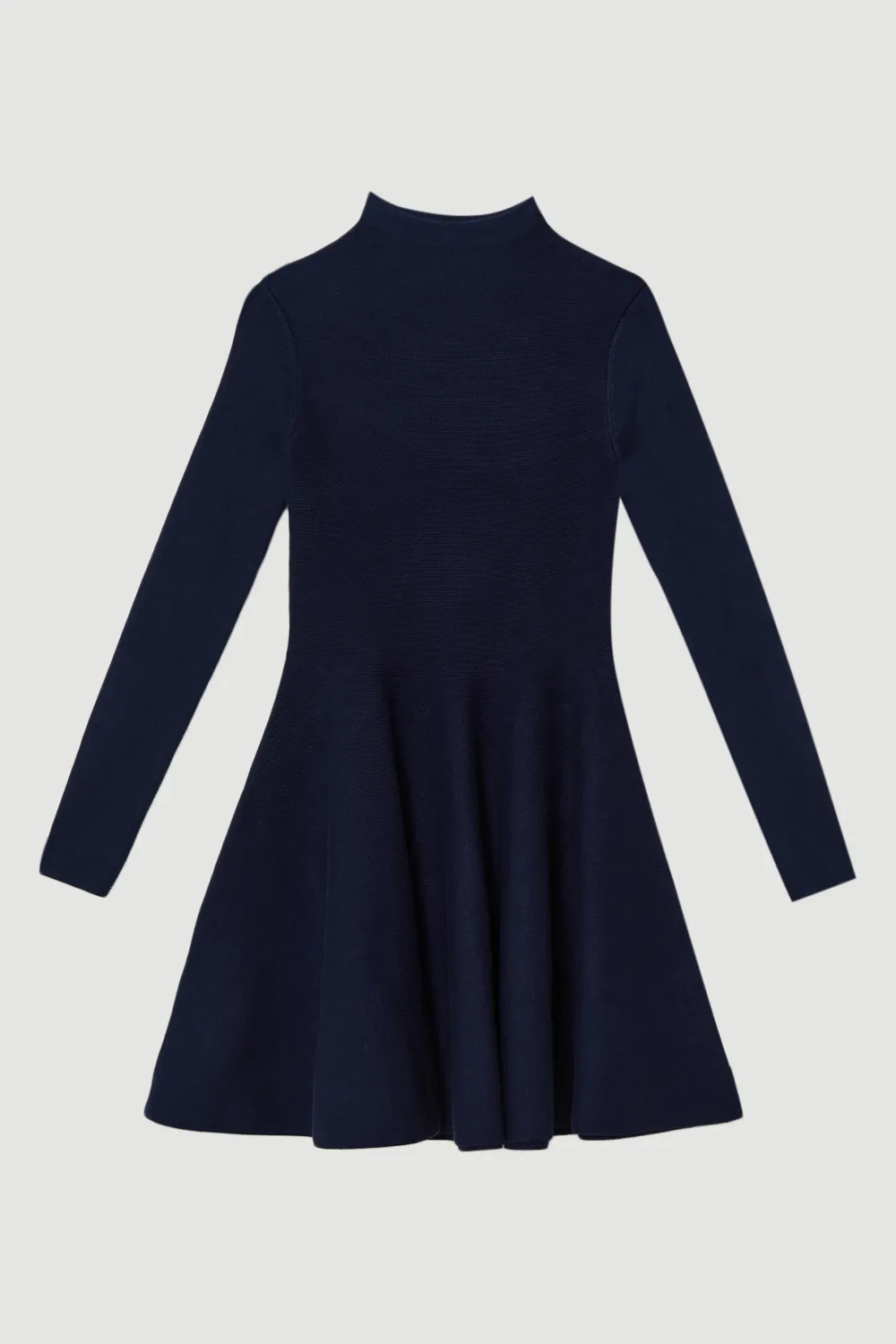 Petite Viscose Blend Full Circle Knit Mini Dress BKK20135 4 Petite Viscose Blend Full Circle Knit Mini Dress BKK20135