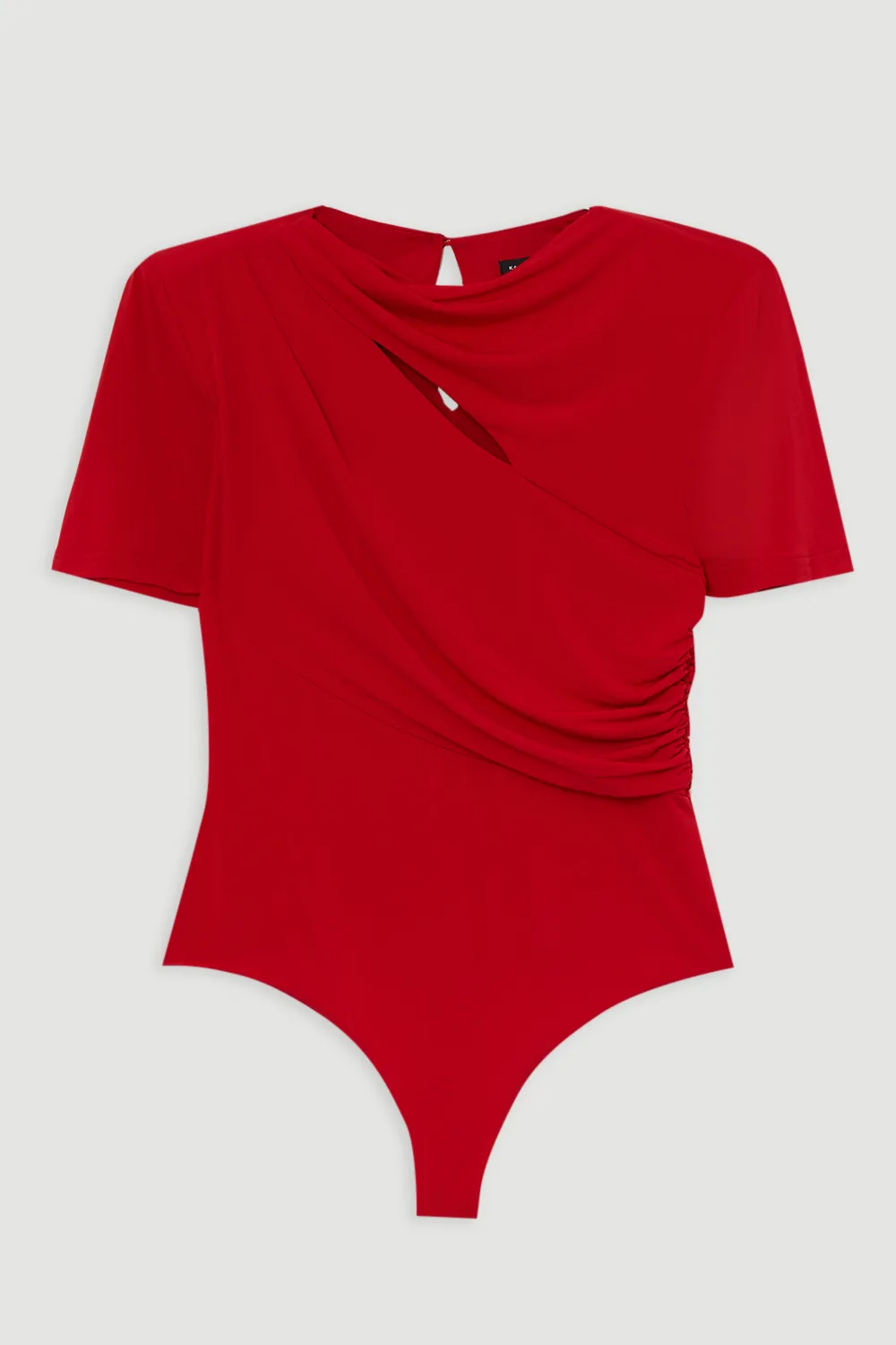 Jersey Crepe Ruched Detail Bodysuit BKK20256