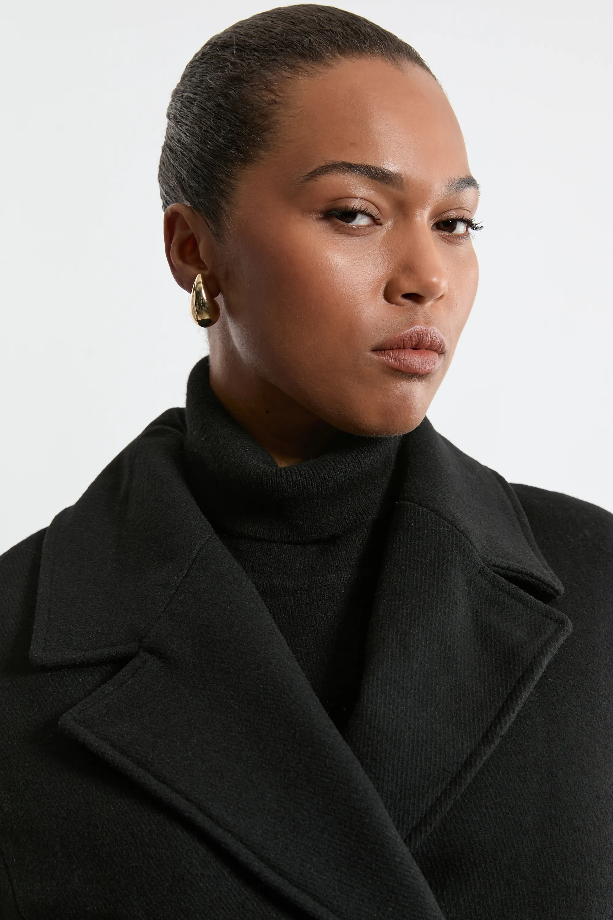 Plus Size Wool Blend Detachable Faux Fur Belted Midi Coat BKK20501 3 Plus Size Wool Blend Detachable Faux Fur Belted Midi Coat BKK20501