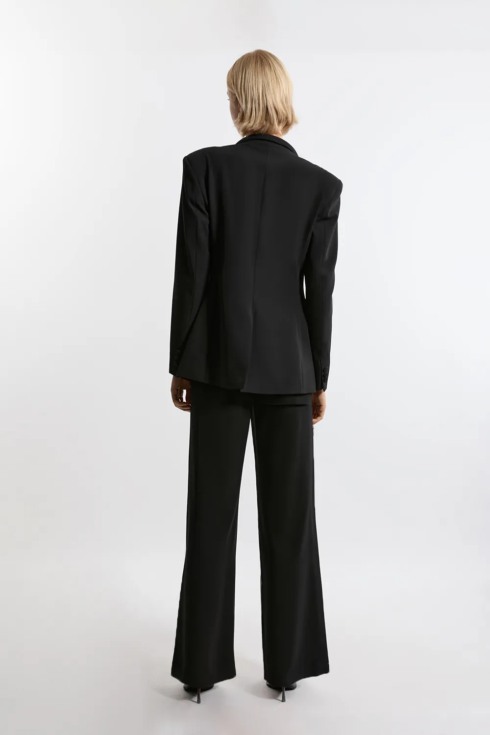 Tailored Crepe Seam Detail Straight Leg Pants BKK20555 5 Tailored Crepe Seam Detail Straight Leg Pants BKK20555