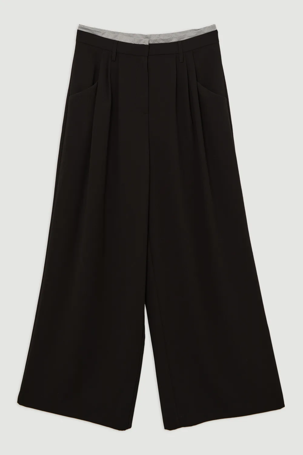 Tailored Crepe Pleat Detail Wide Leg Pants BKK20557 4 Tailored Crepe Pleat Detail Wide Leg Pants BKK20557
