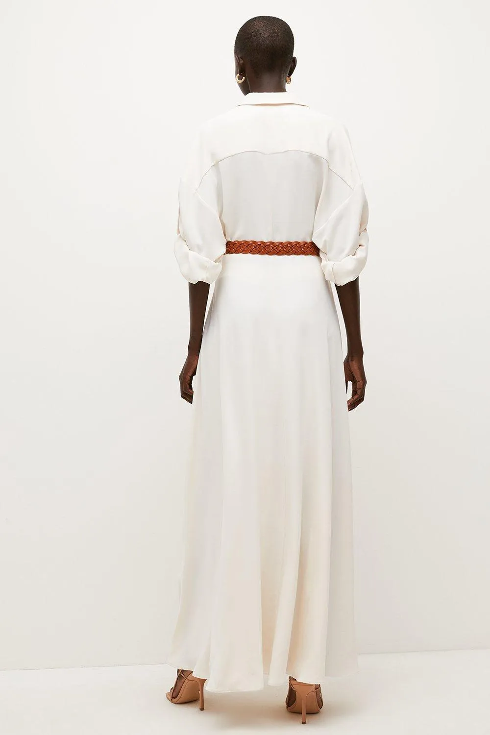 Lydia Millen Belted Maxi Shirt Dress BKK04088 5 Lydia Millen Belted Maxi Shirt Dress BKK04088
