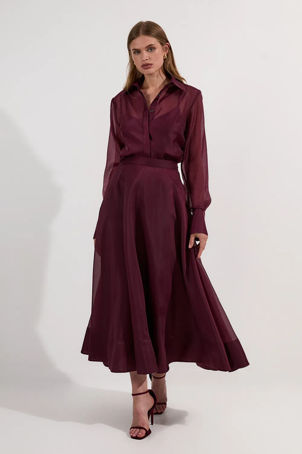 Lydia Millen Organdie Woven Prom Skirt BKK22294