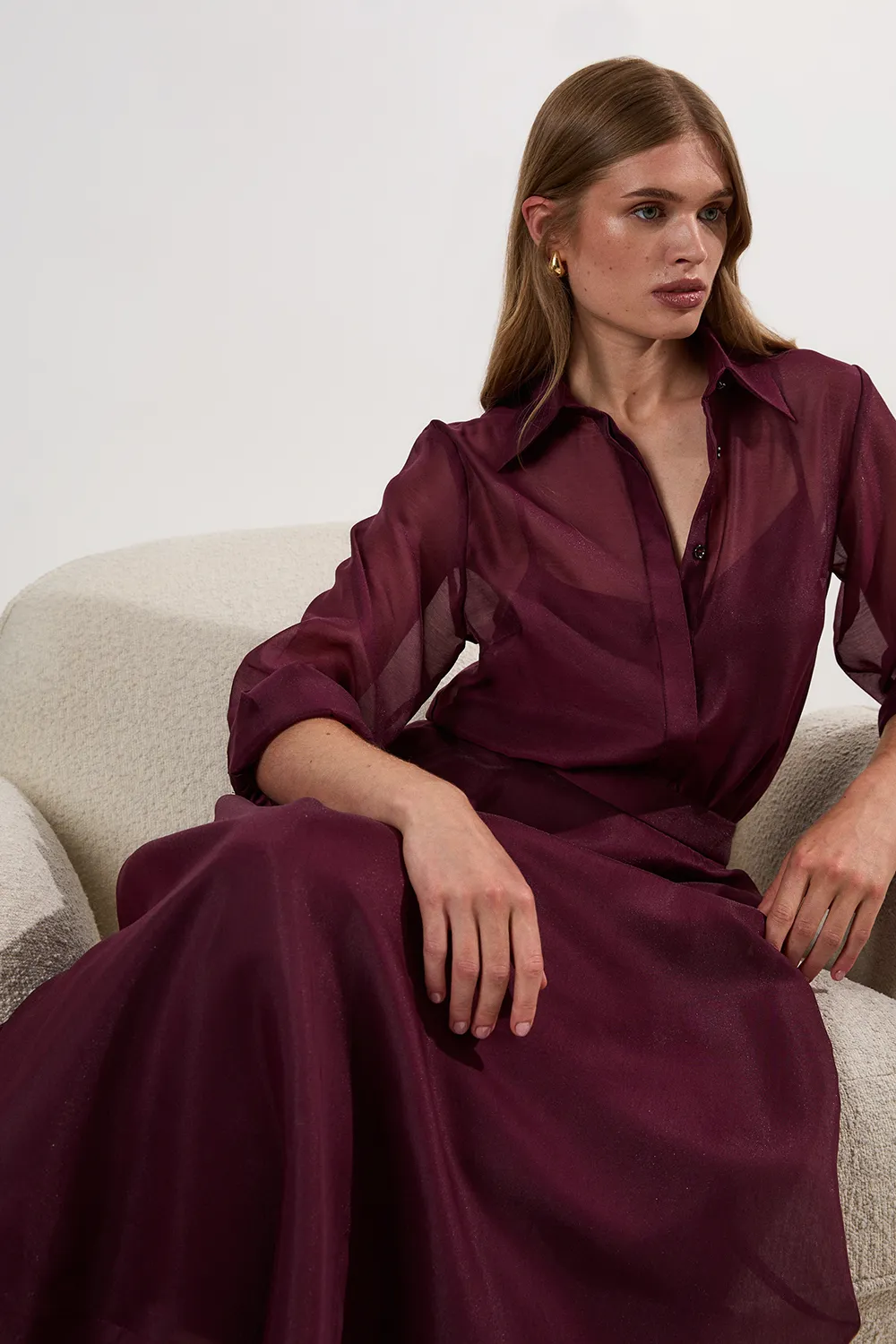 Lydia Millen Organdie Woven Prom Skirt BKK22294