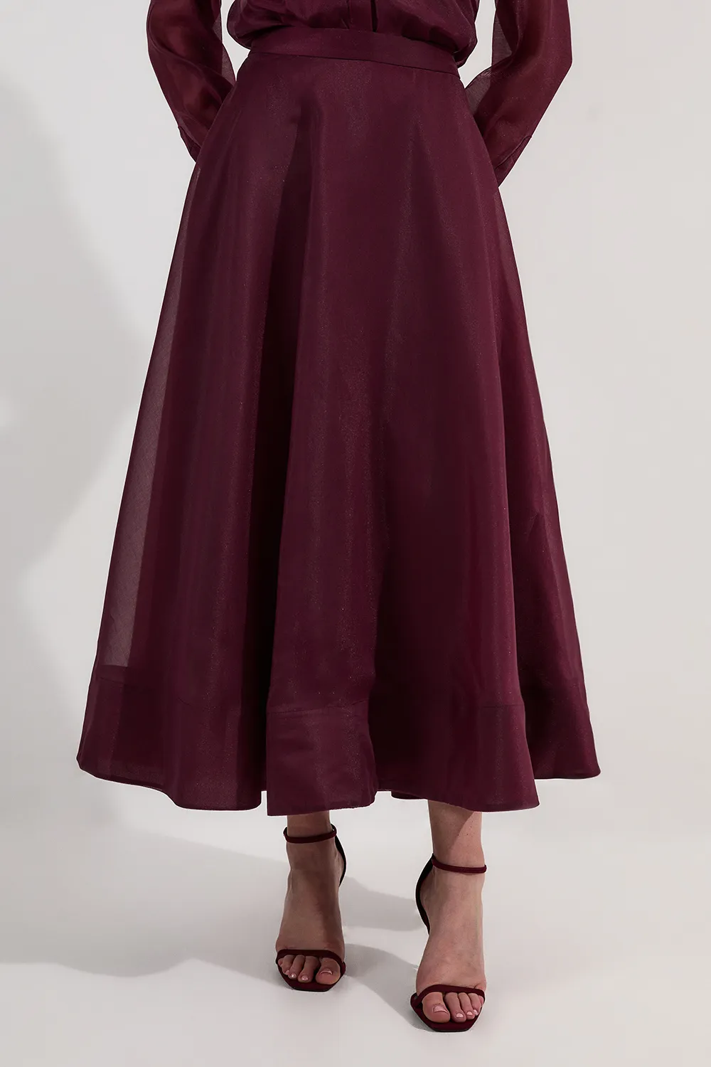 Lydia Millen Organdie Woven Prom Skirt BKK22294