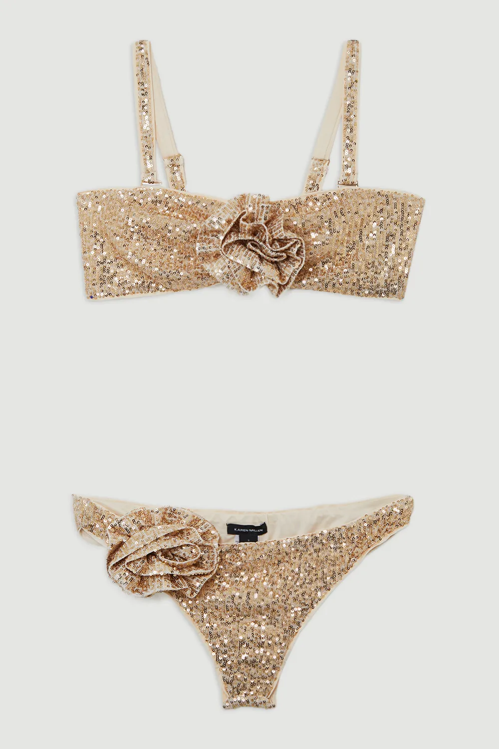 Sequin Cut Out Rosette Bikini Bottoms BKK20965 4 Sequin Cut Out Rosette Bikini Bottoms BKK20965