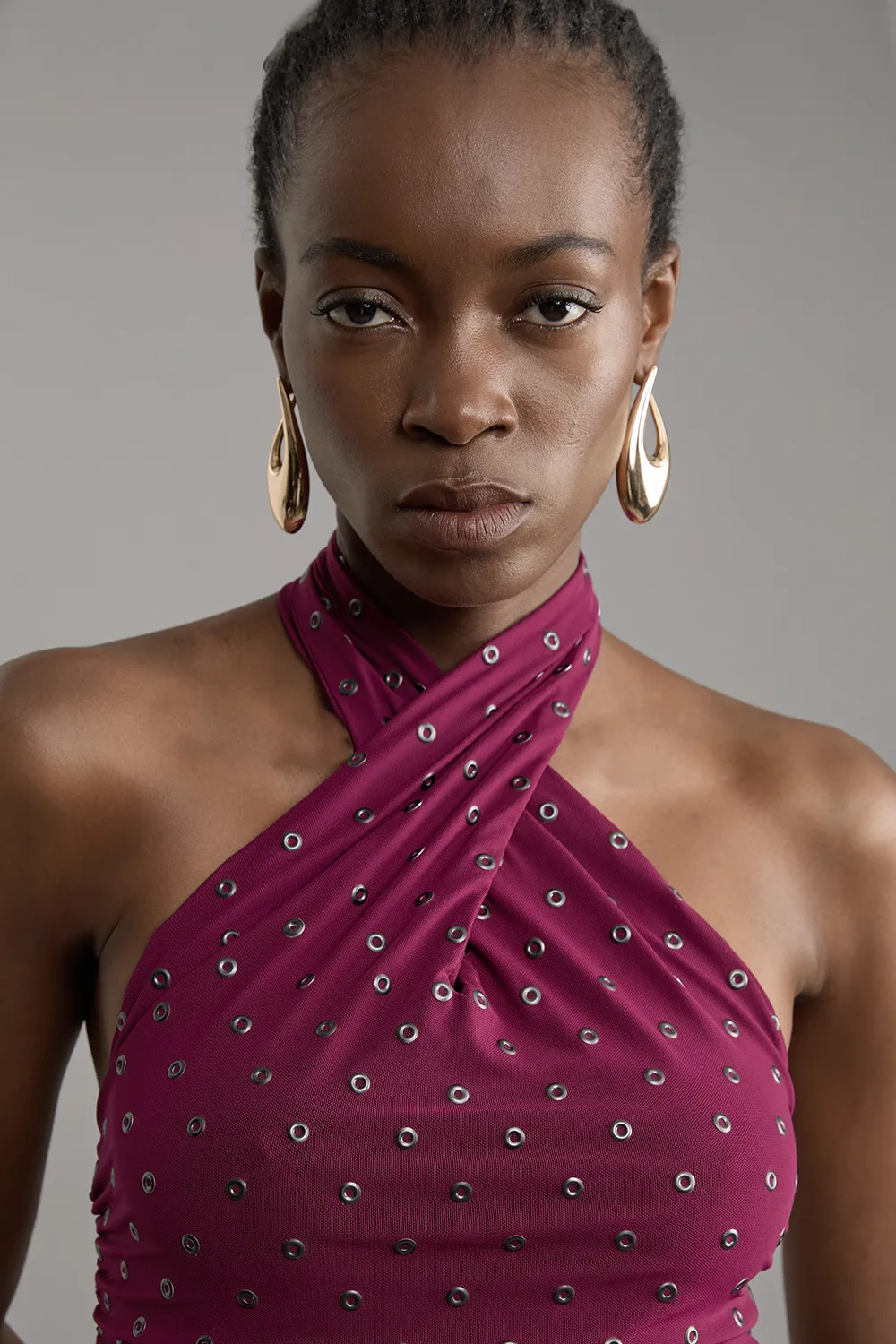 Studded Mesh Bodysuit BKK21342