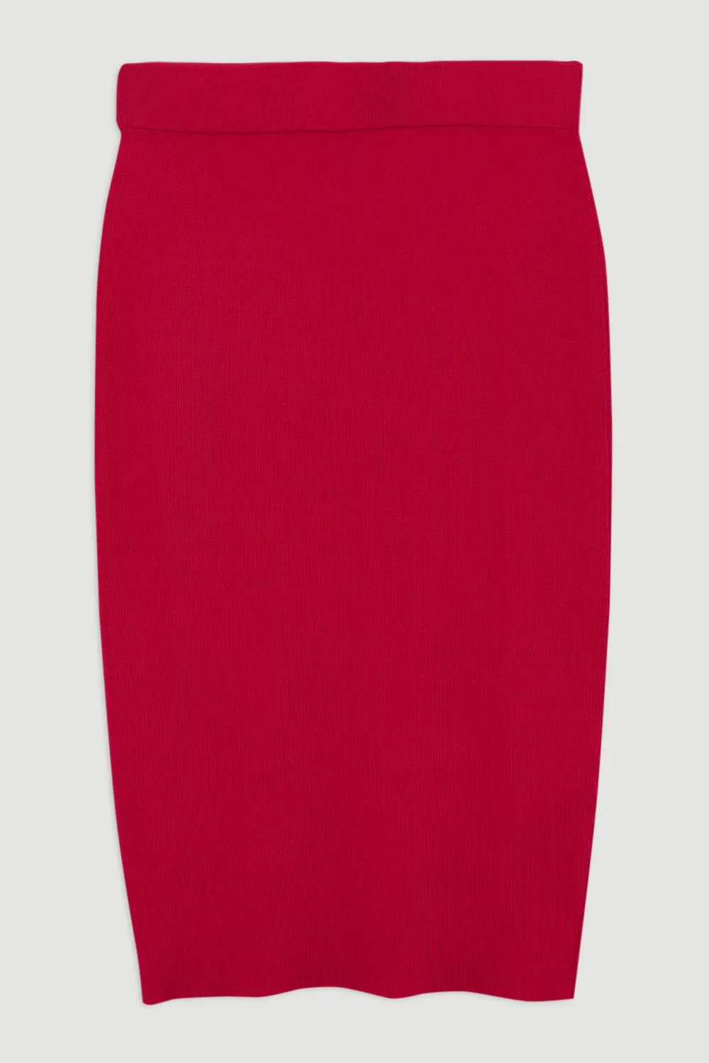 Polished Slinky Knit Pencil Skirt BKK21383