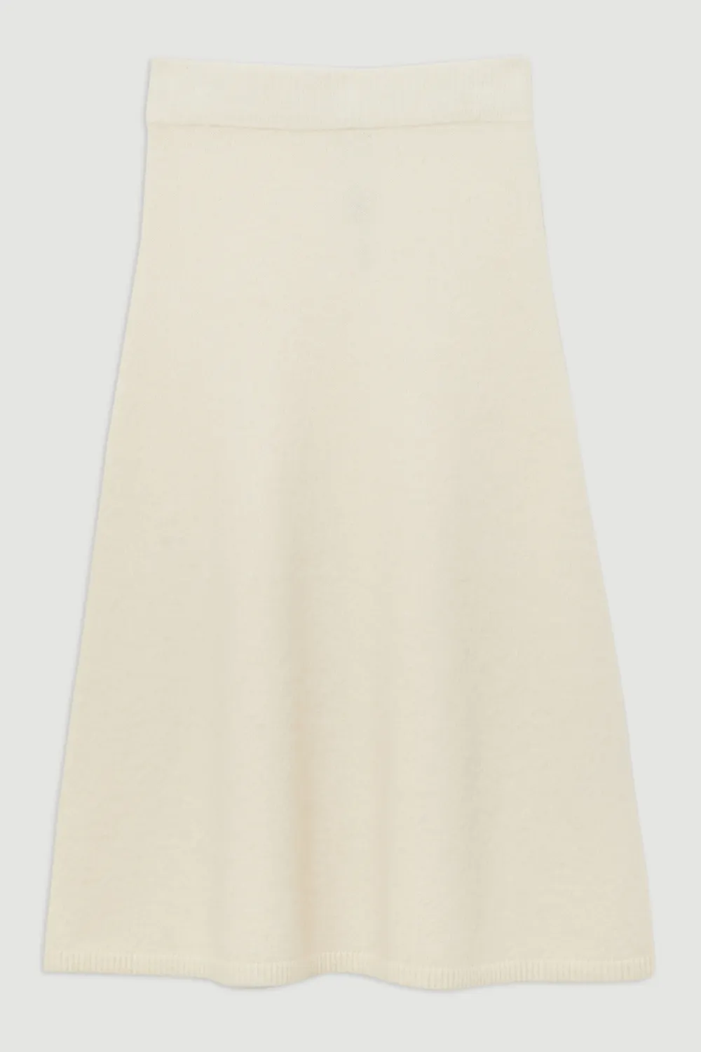 Alpaca Wool Fluffy Full Knit Skirt BKK21398