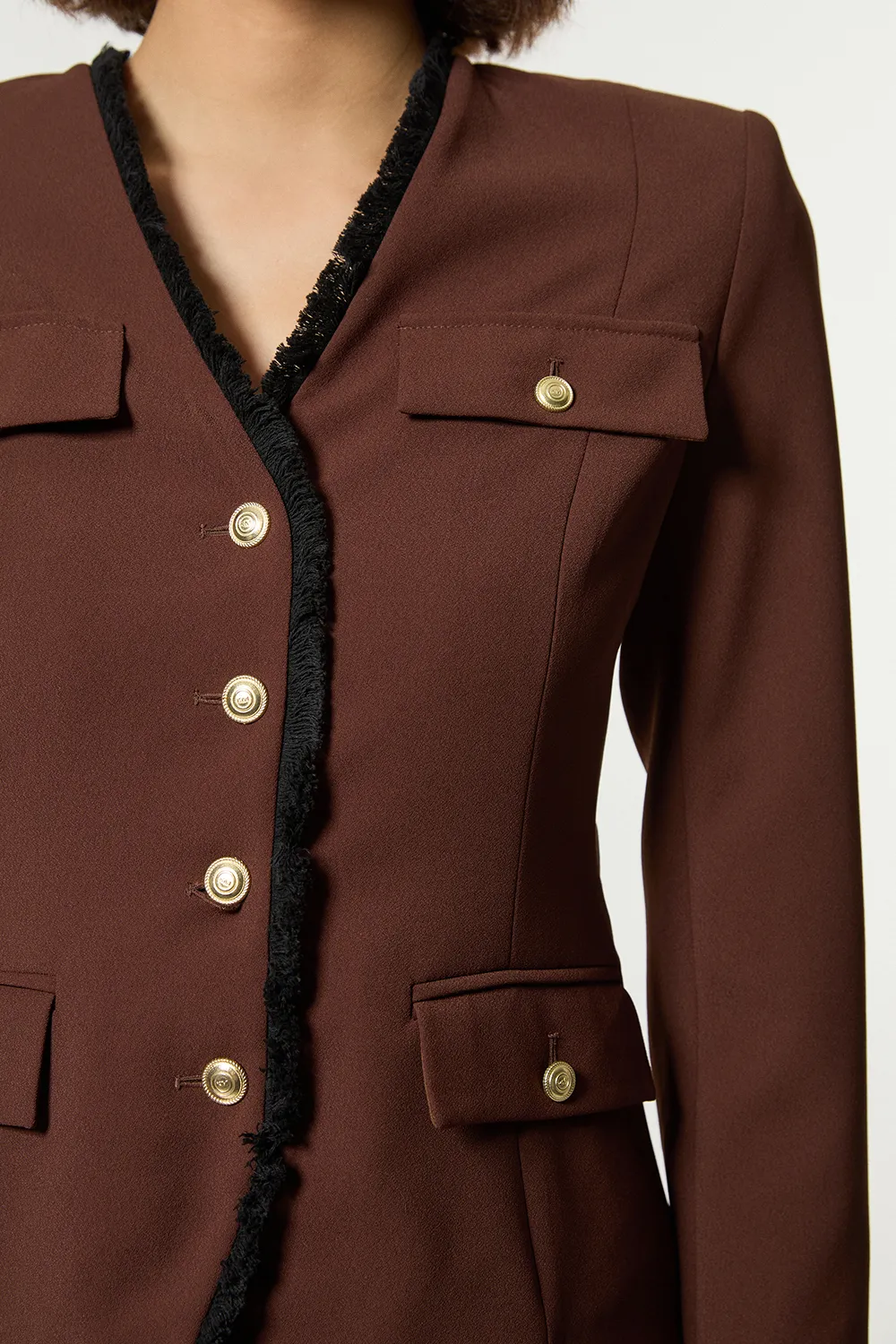 Tailored Crepe Blazer Jumpsuit BKK21401 3 Tailored Crepe Blazer Jumpsuit BKK21401