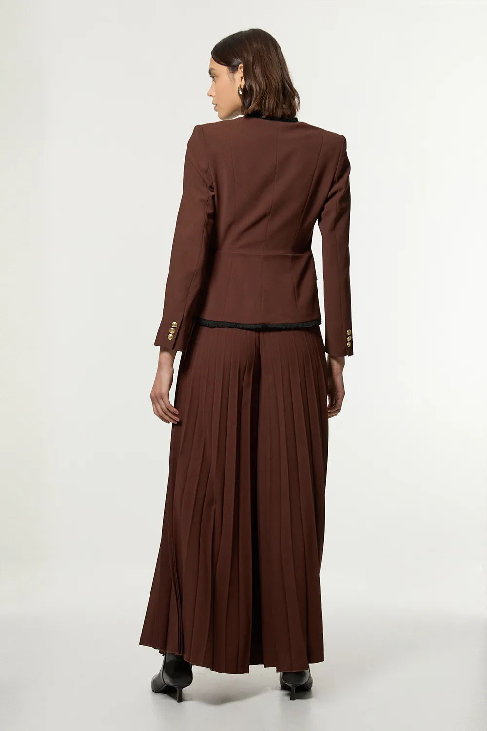 Tailored Crepe Blazer Jumpsuit BKK21401 5 Tailored Crepe Blazer Jumpsuit BKK21401