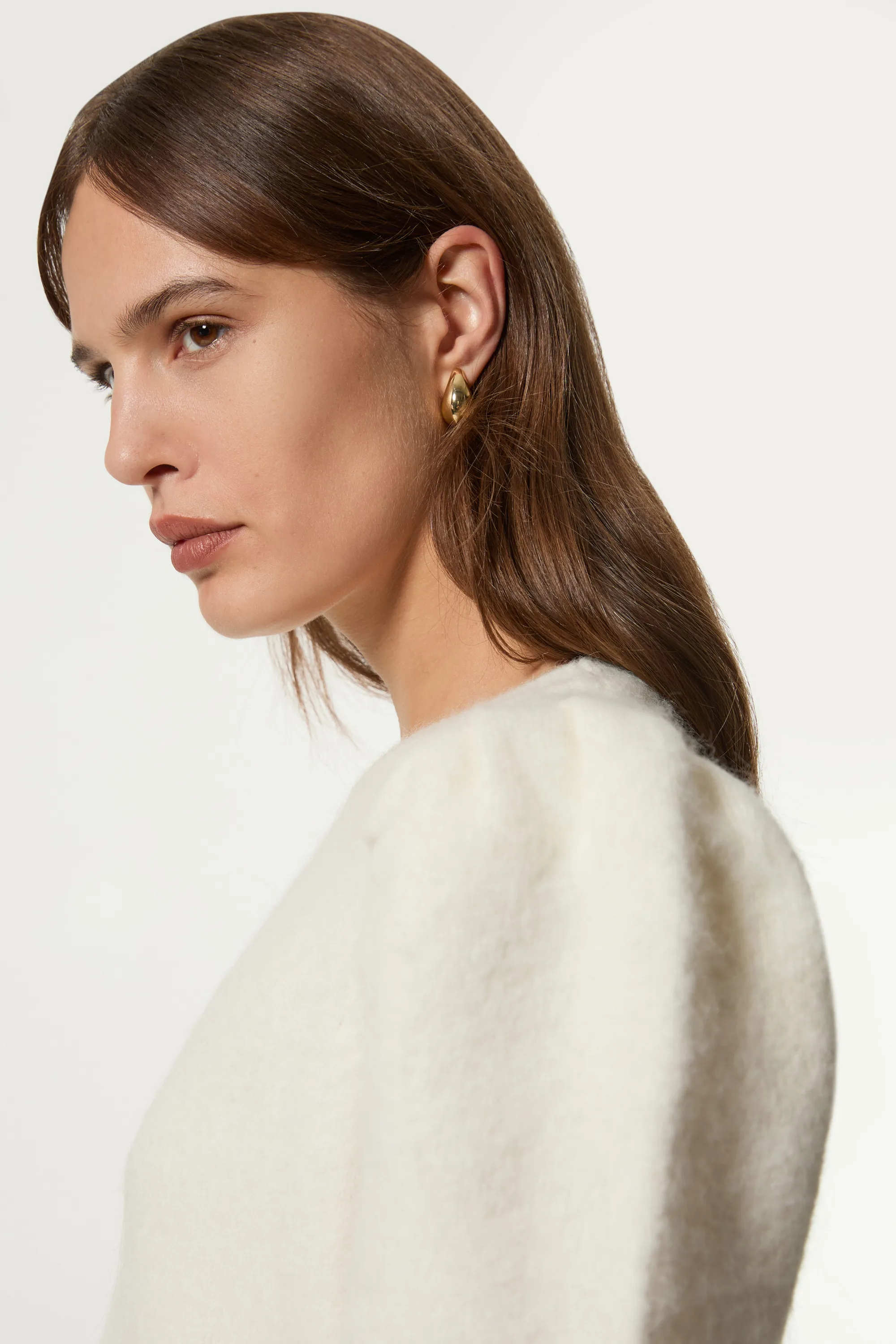 Petite Alpaca Wool Fluffy Knit Crew Neck Top BKK21536 3 Petite Alpaca Wool Fluffy Knit Crew Neck Top BKK21536