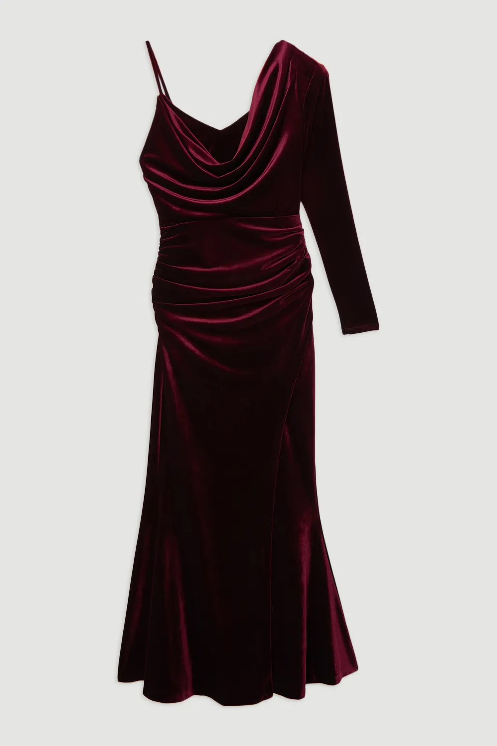 Petite Velvet Asymmetric One Shoulder Tailored Maxi Dress BKK22327 4 Petite Velvet Asymmetric One Shoulder Tailored Maxi Dress BKK22327