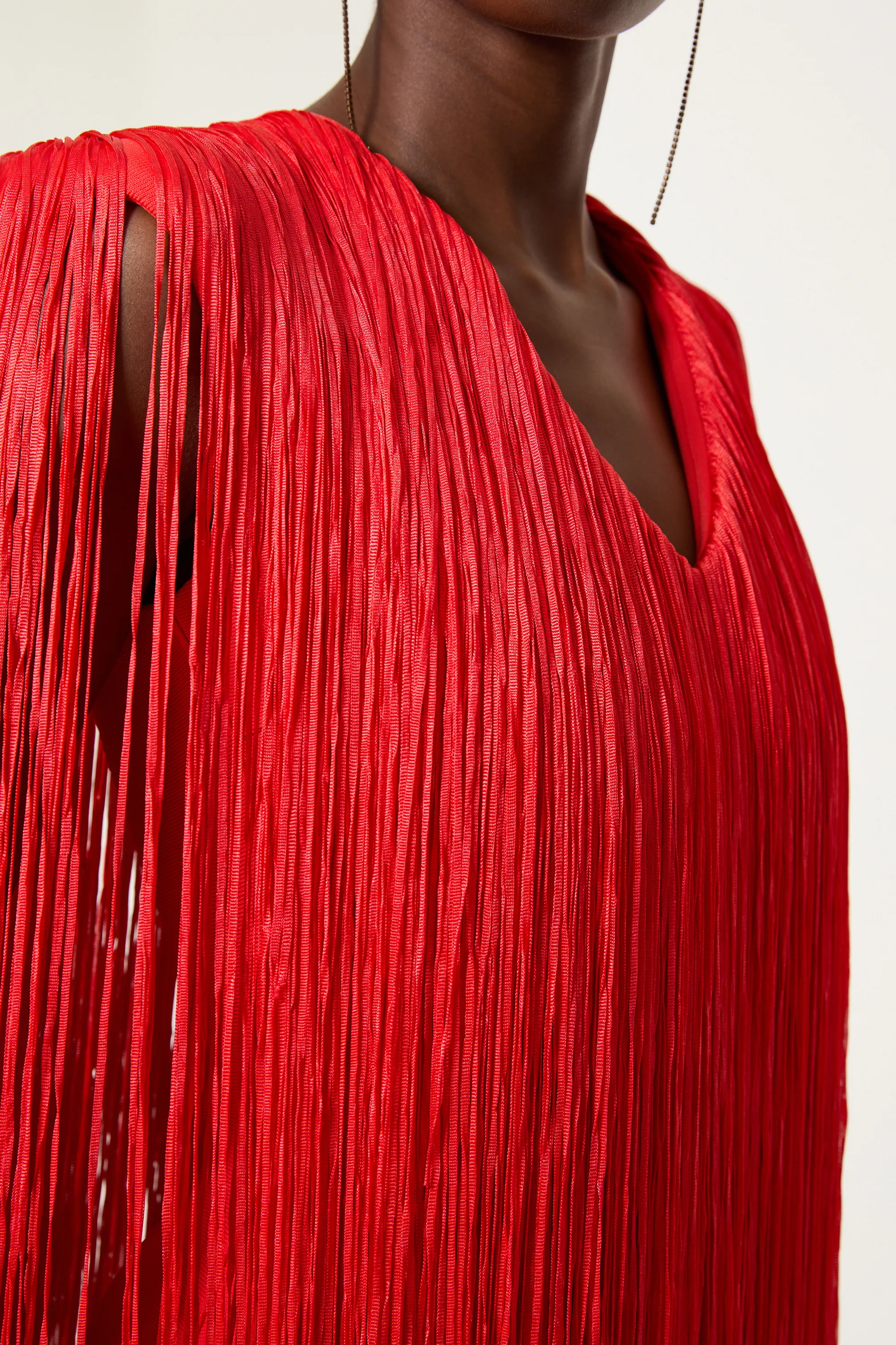 Petite Figure Form Bandage Knit V Neck Fringe Mini Dress BKK22001 3 Petite Figure Form Bandage Knit V Neck Fringe Mini Dress BKK22001