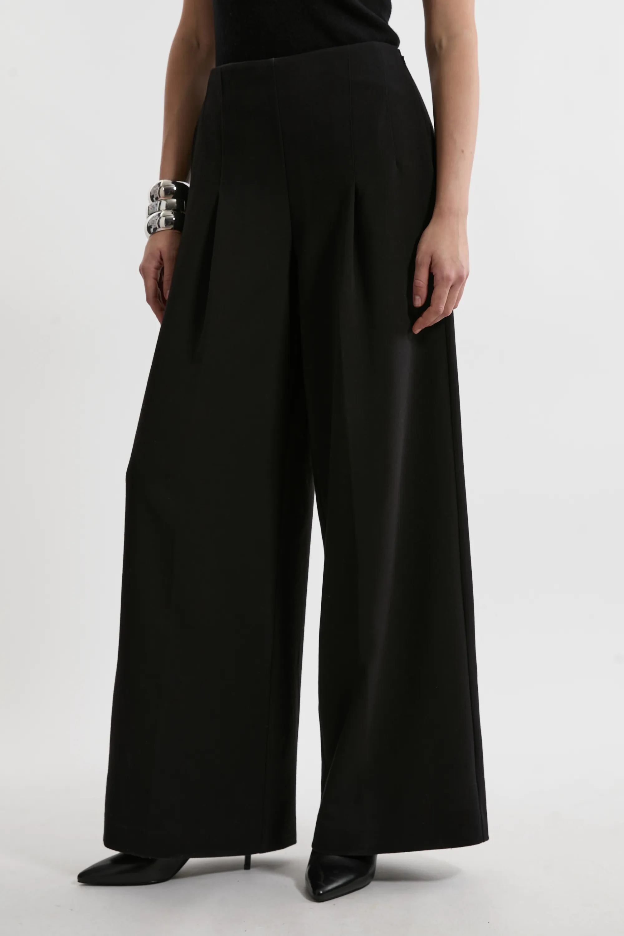 Compact Stretch Essential Wide Leg Dress Pants BKK22065