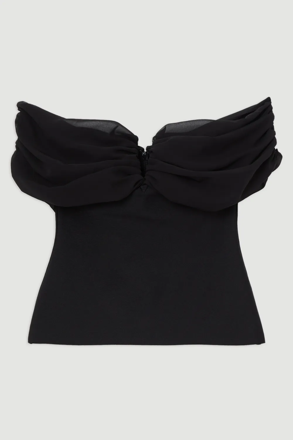 Figure Form Bandage Knit Woven Off The Shoulder Top BKK22096 4 Figure Form Bandage Knit Woven Off The Shoulder Top BKK22096