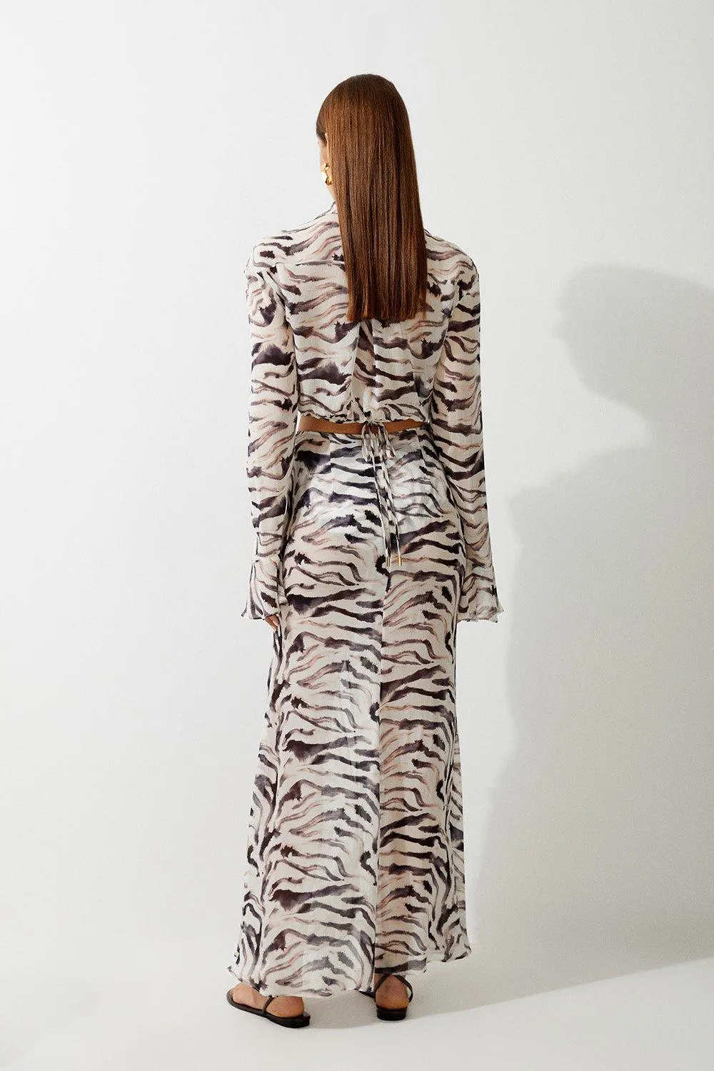 Animal Print Ruched Beach Skirt BKK17383 5 Animal Print Ruched Beach Skirt BKK17383