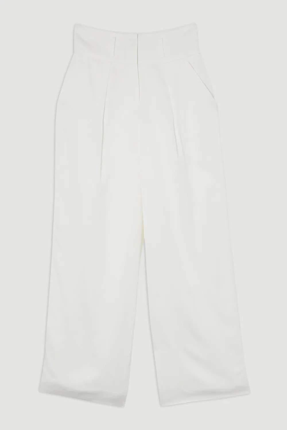 Petite Tailored Viscose Linen Wide Leg Pants BKK22733 4 Petite Tailored Viscose Linen Wide Leg Pants BKK22733