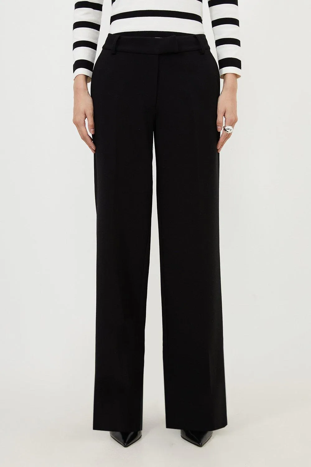 Petite Tailored Essential Straight Leg Pants BKK17240