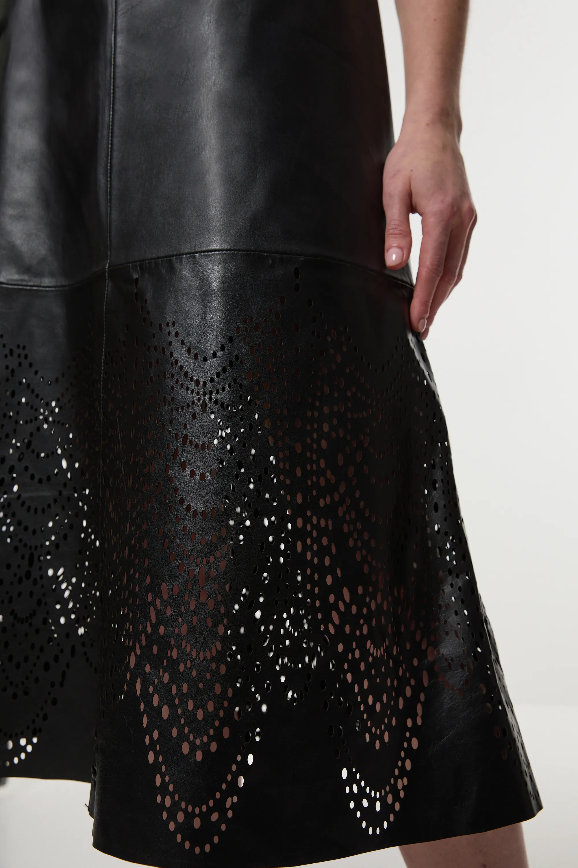 Amelia Graham Leather Cutwork Full Skirt BKK23341 5 Amelia Graham Leather Cutwork Full Skirt BKK23341