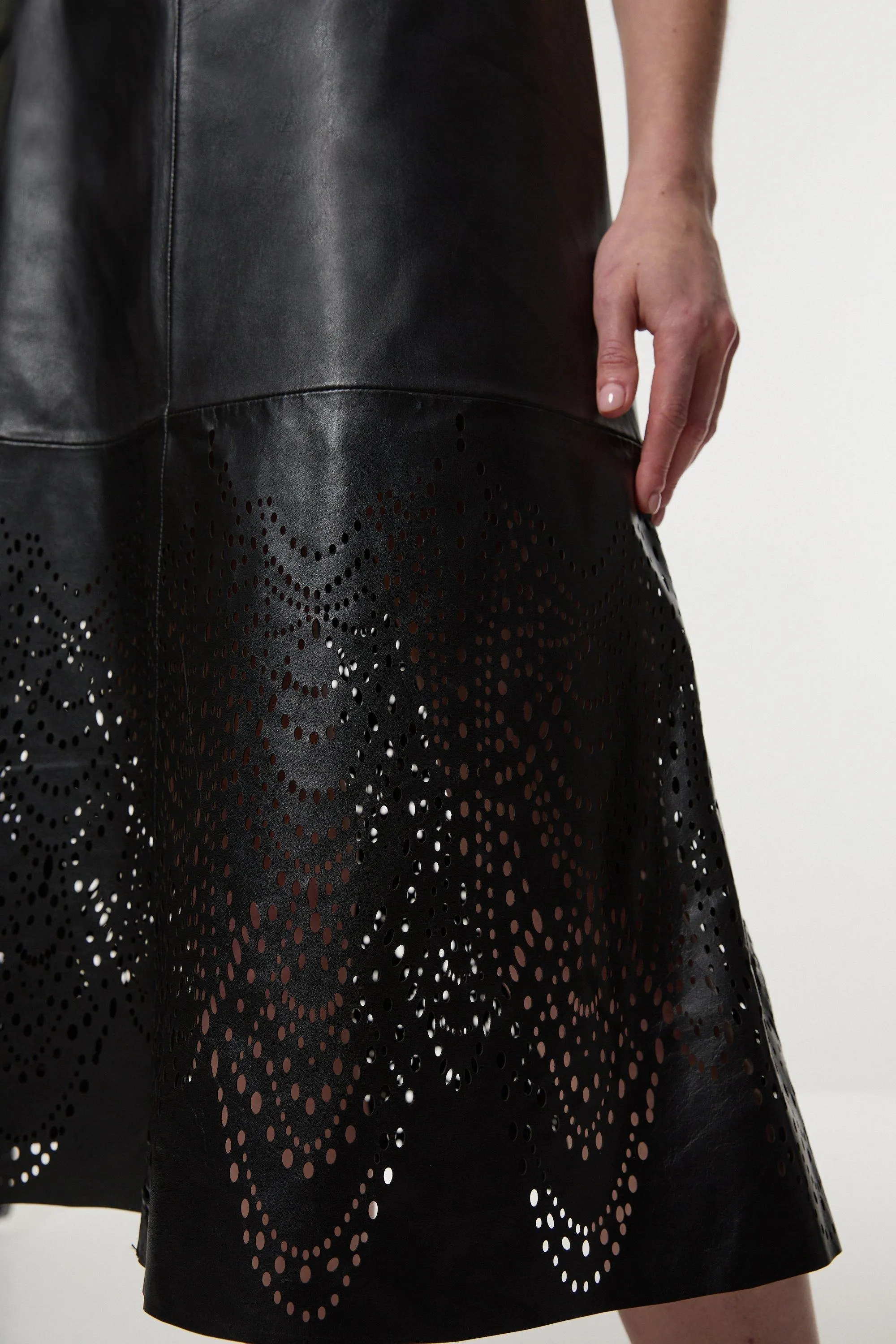 Amelia Graham Leather Cutwork Full Skirt BKK23341 7 Amelia Graham Leather Cutwork Full Skirt BKK23341
