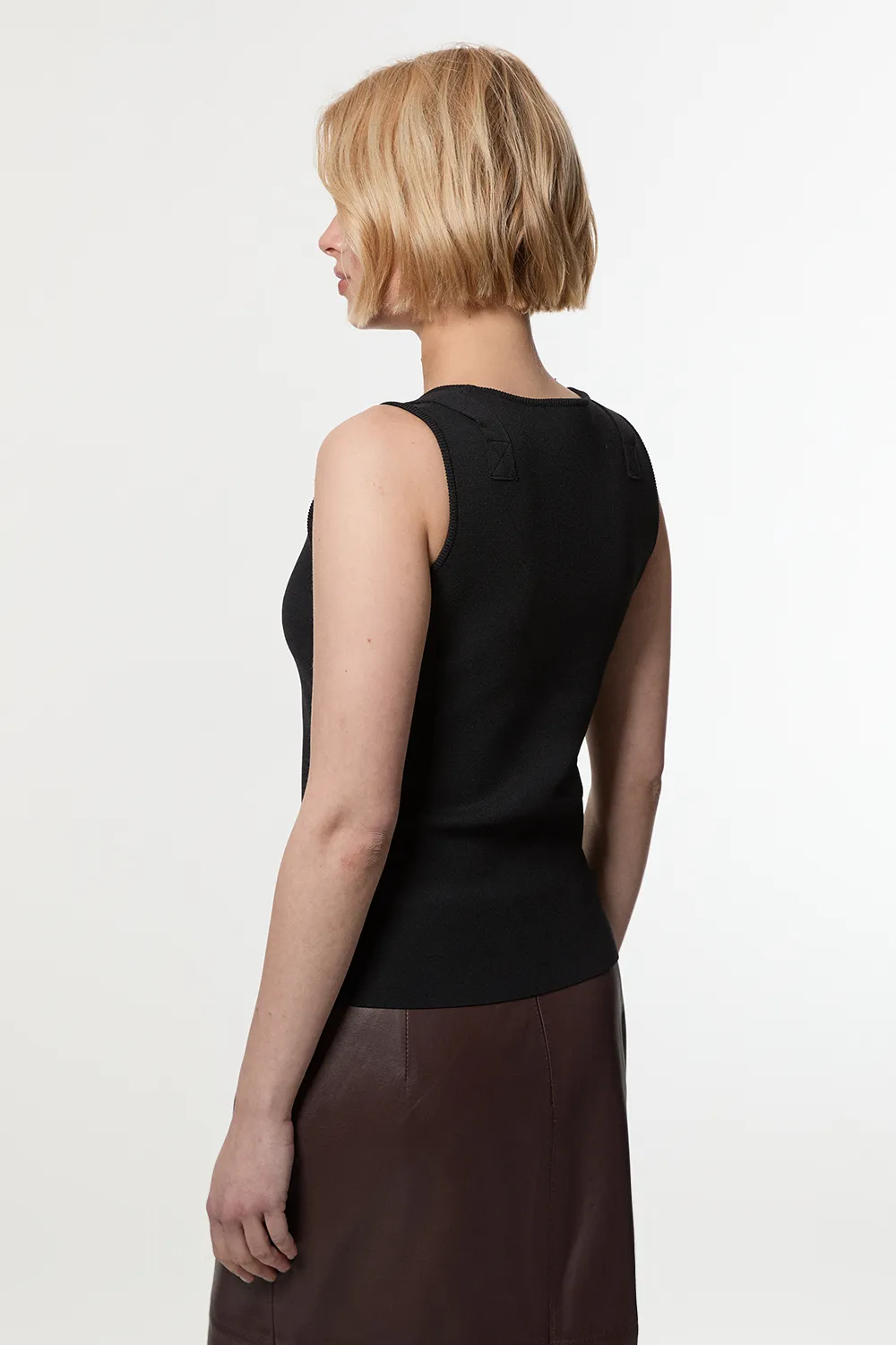 Buckle Trim Knitted Top BKK23368 6 Buckle Trim Knitted Top BKK23368