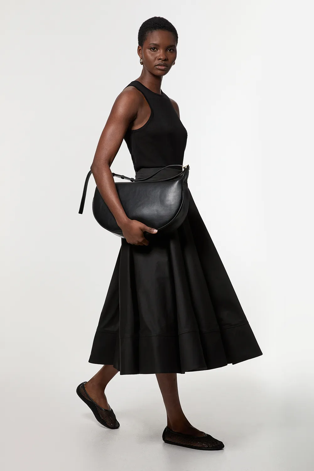 Cotton Tailored Full Skirt BKK23451