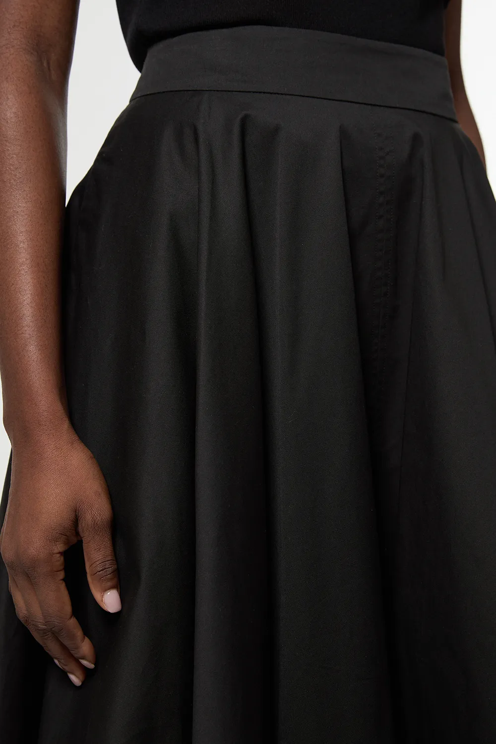 Cotton Tailored Full Skirt BKK23451