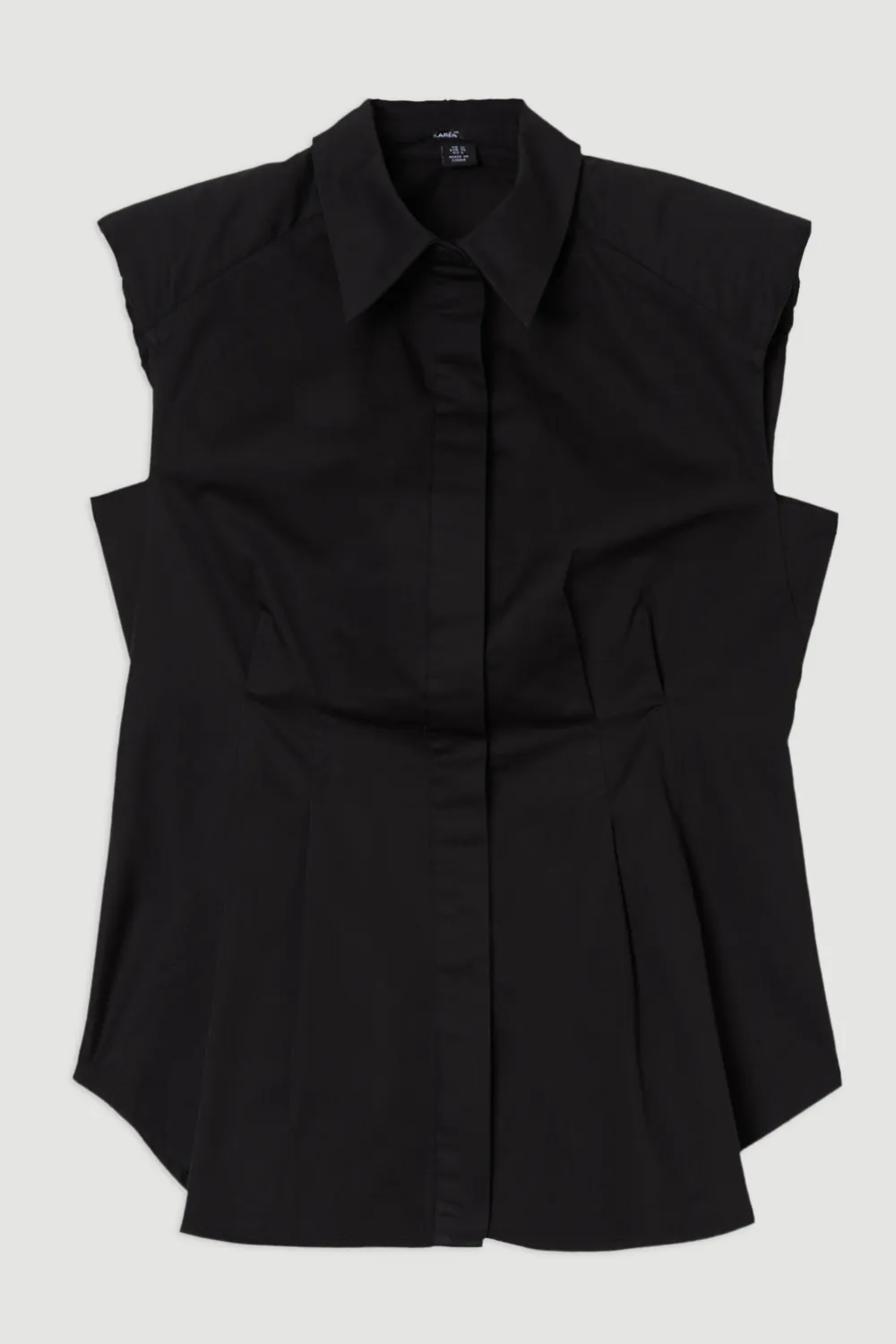 Cotton Sleeveless Tailored Shirt BKK23453 4 Cotton Sleeveless Tailored Shirt BKK23453