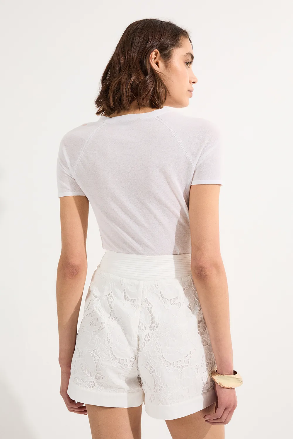 Cutwork Eyelet Woven Short BKK23485 6 Cutwork Eyelet Woven Short BKK23485