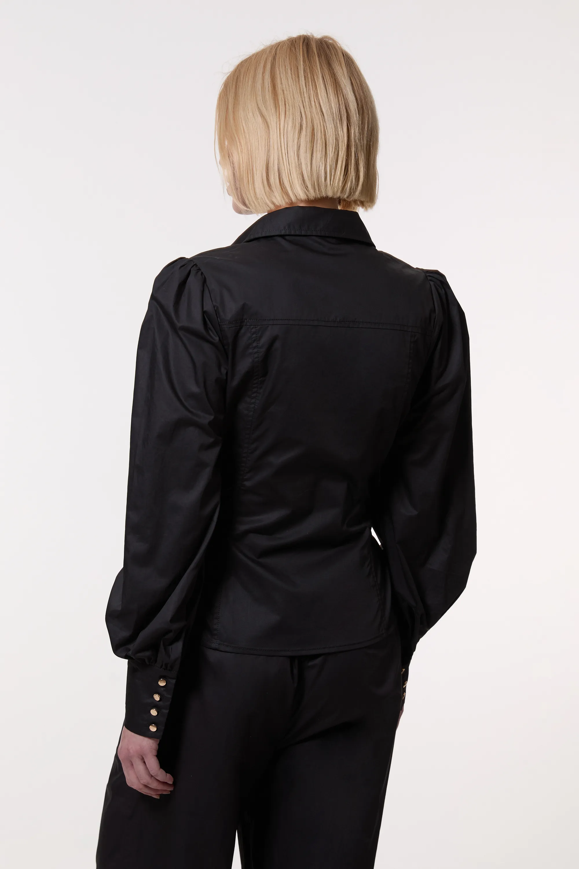 Cotton Sateen Collar Detail Woven Shirt BKK23888 5 Cotton Sateen Collar Detail Woven Shirt BKK23888