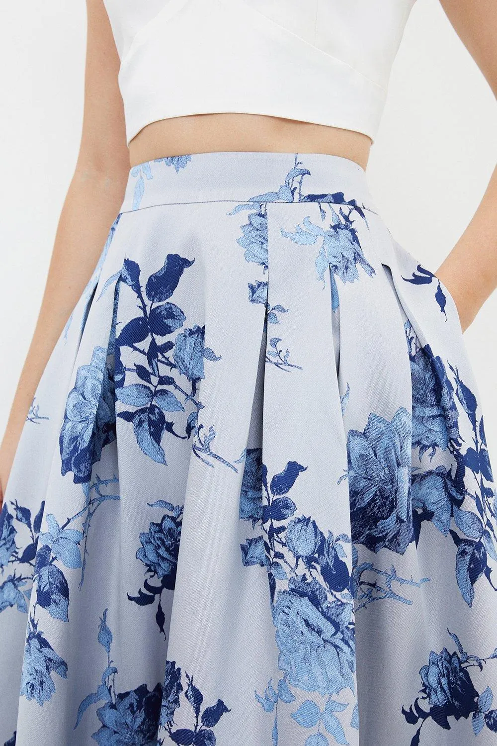 Jacquard Woven Midi Skirt BKK17539 3 Jacquard Woven Midi Skirt BKK17539