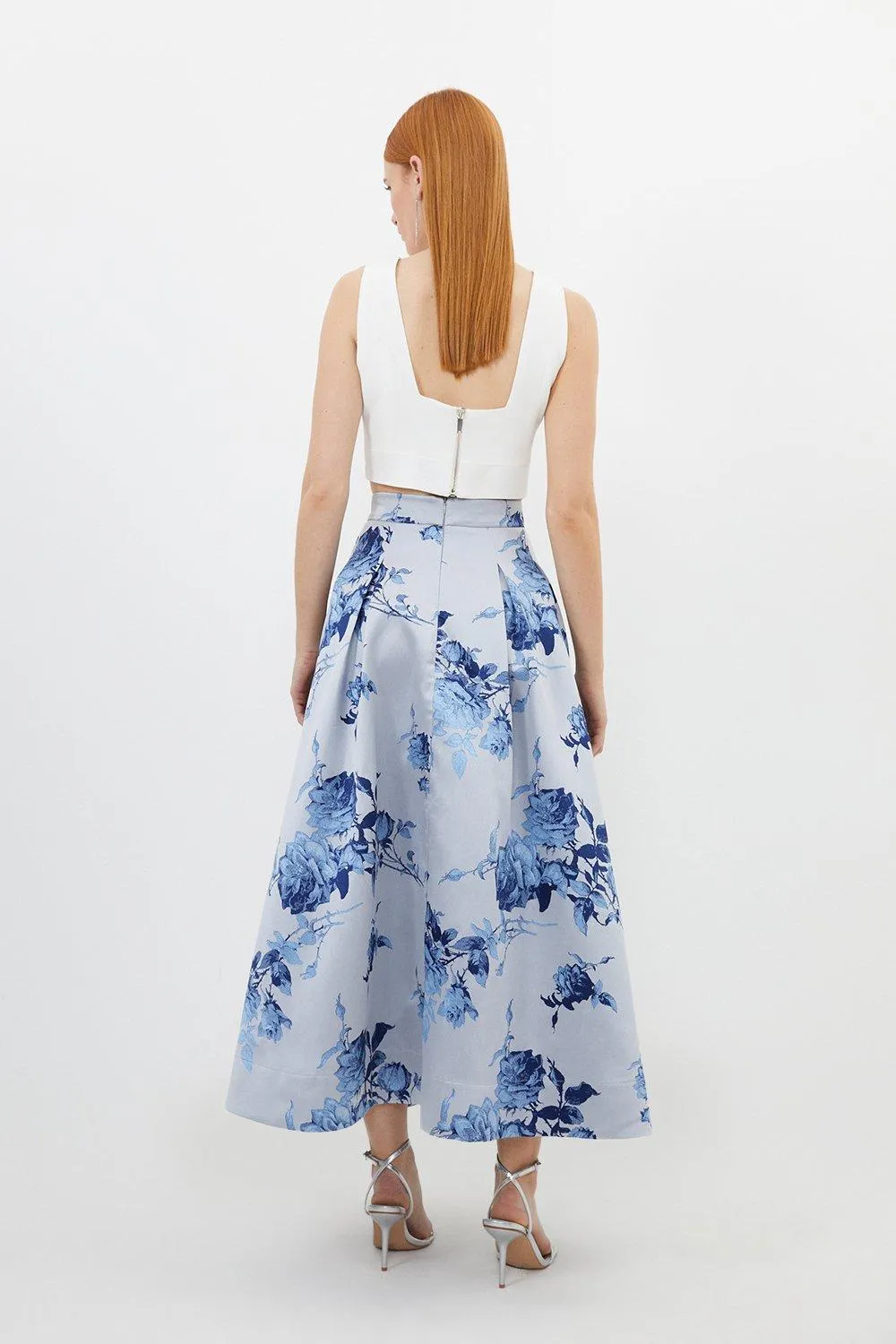 Jacquard Woven Midi Skirt BKK17539 5 Jacquard Woven Midi Skirt BKK17539