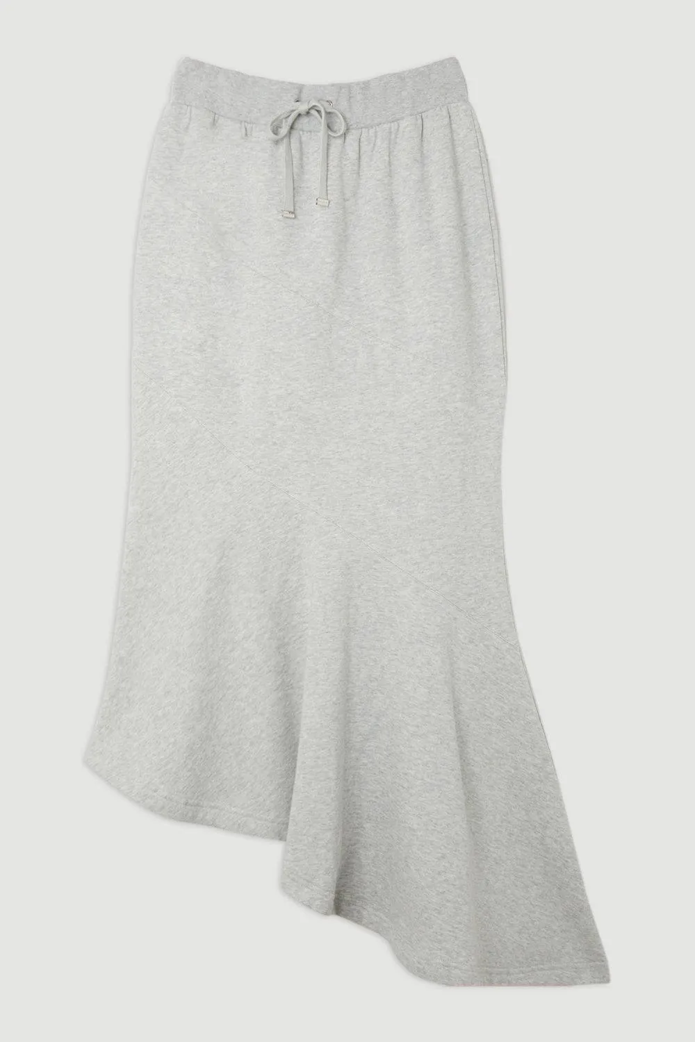 Fleece Cotton Jersey Waterfall Hem Maxi Skirt BKK17544 4 Fleece Cotton Jersey Waterfall Hem Maxi Skirt BKK17544