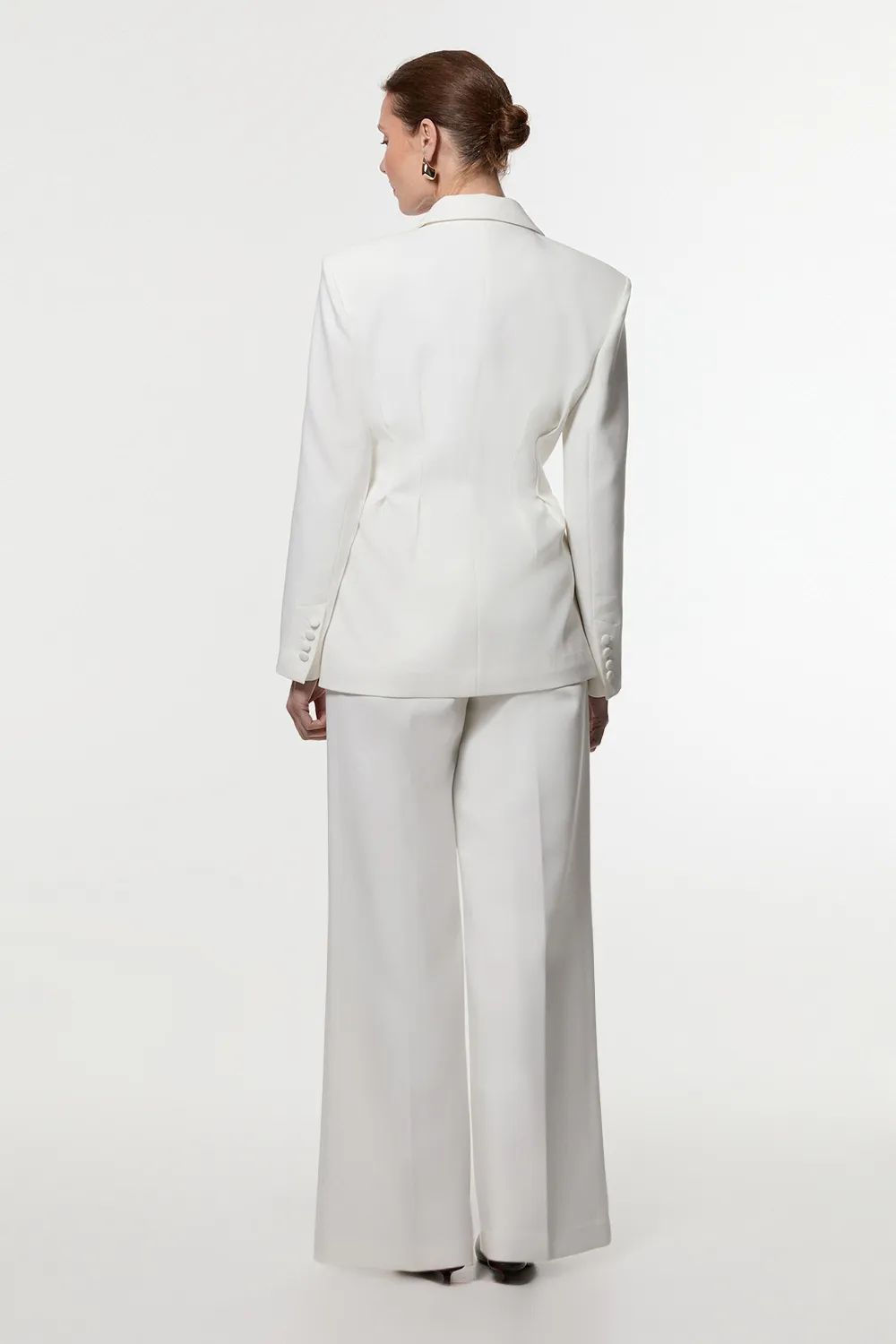 Compact Stretch Tailored Wide Leg Pants BKK24136 5 Compact Stretch Tailored Wide Leg Pants BKK24136