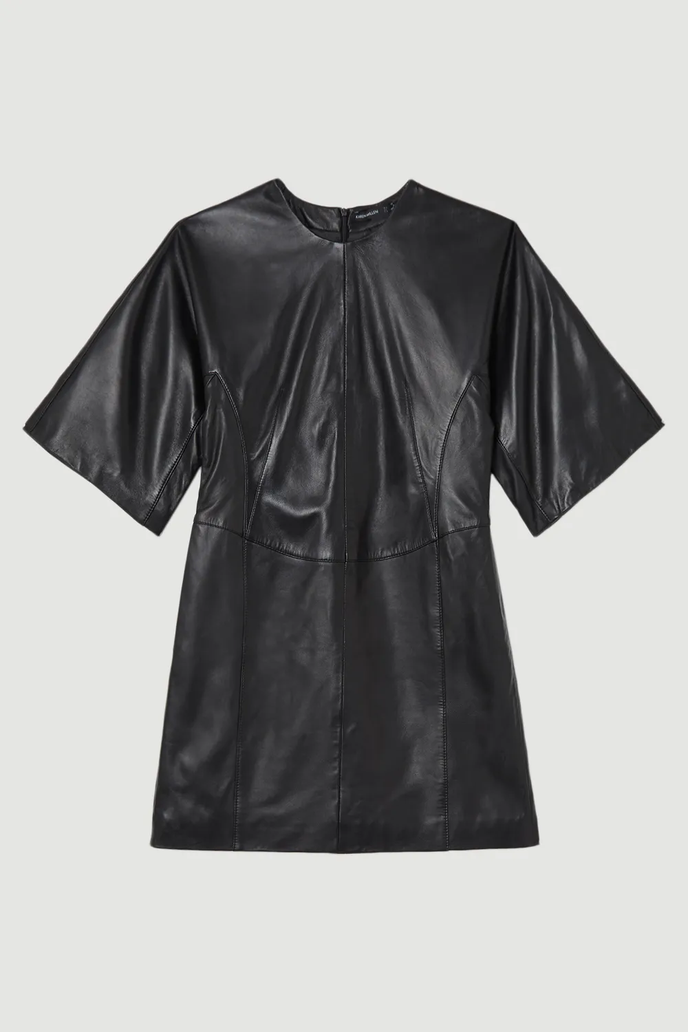 Leather Seam Mini Dress BKK24208