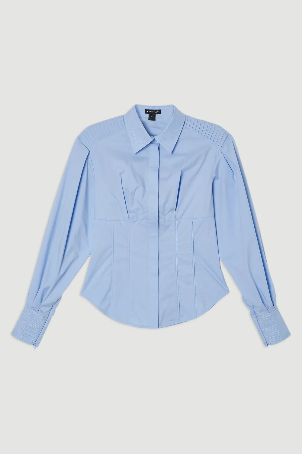 Archive Collection - Cotton Poplin Balloon Sleeve Shirt BKK24290 4 Archive Collection - Cotton Poplin Balloon Sleeve Shirt BKK24290