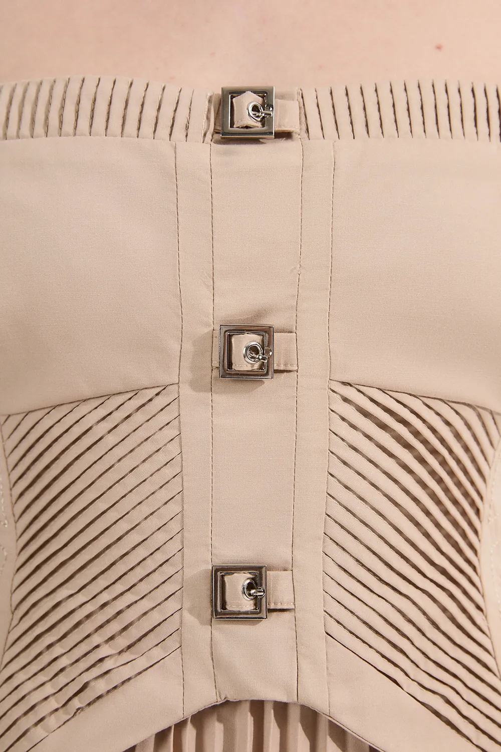 Archive Collection - Cotton Poplin Corset Woven Maxi Dress BKK24291 3 Archive Collection - Cotton Poplin Corset Woven Maxi Dress BKK24291