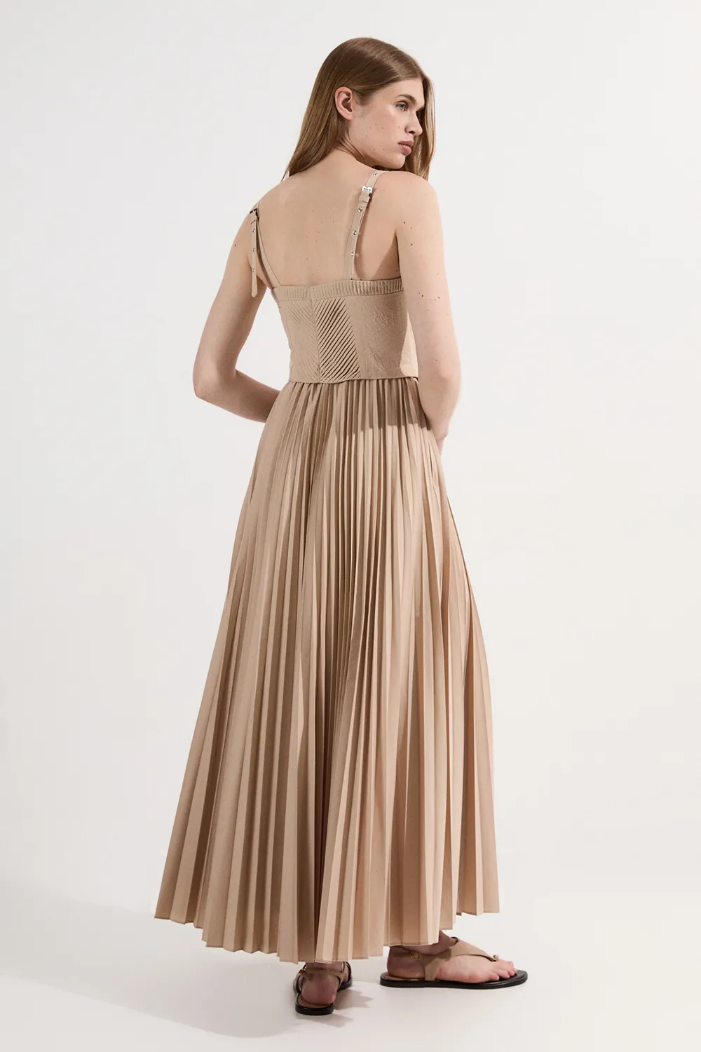 Archive Collection - Cotton Poplin Corset Woven Maxi Dress BKK24291 5 Archive Collection - Cotton Poplin Corset Woven Maxi Dress BKK24291