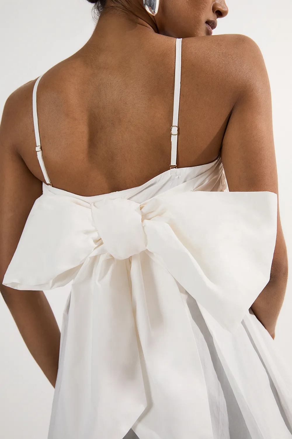 Cotton Poplin Bow Detail Woven Blouse BKK24392