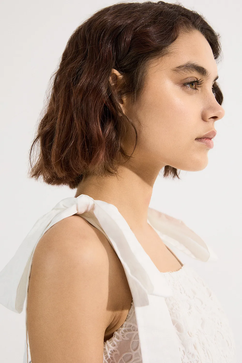 Cutwork Embroidery Woven Midi Prom Dress BKK24389